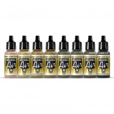 WWII British Colors Africa 1939-1943 - Vallejo 71622 - Zestaw 8 farb Model Air