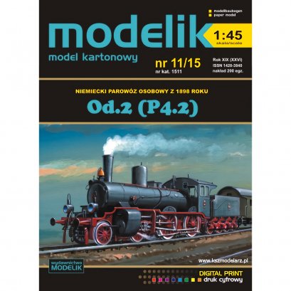 Od.2 (P4.2) - niemiecki parowóz osobowy - Modelik 11/15