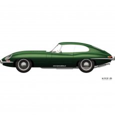 Zestaw: Jaguar E-Type + farby + pędzelki + klej - Airfix A55009