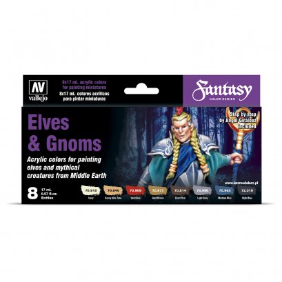 Vallejo 70242 Elves & Gnomes - Zestaw 8 farb Model Color