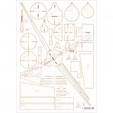 F4F-4 Wildcat - szkielet wycięty laserowo - WAK 5/2023