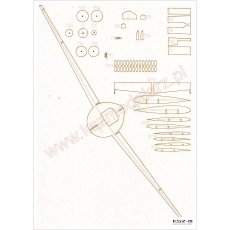 F4F-4 Wildcat - szkielet wycięty laserowo - WAK 5/2023