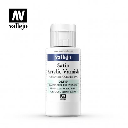 Vallejo 26519 - Satin Acrylic Varnish 60 ml (lakier półmatowy)