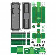 Pociąg SM-42 "BOHUN" Wagony piętrowe - Sklej Model 33