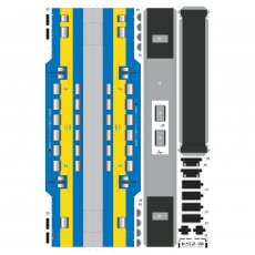 Pociąg SM-42 "BOHUN" Wagony piętrowe - Sklej Model 33