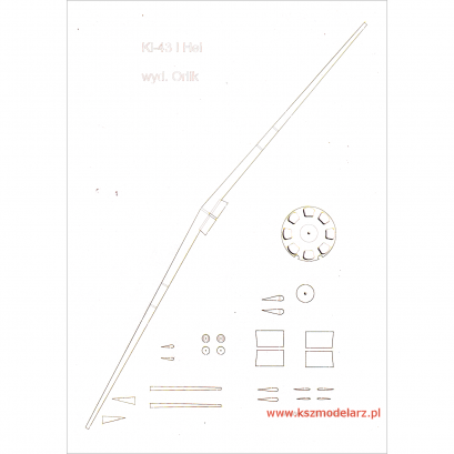 Szkielet do samolotu Nakajima Ki-43 I Hei - Orlik 050