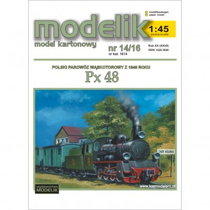 Px 48 parowóz wąskotorowy - Modelik 14/16