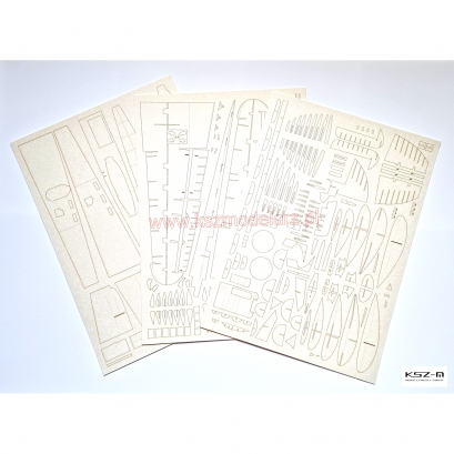 SM.79 Sparviero - szkielet wycięty laserowo - Orlik 038