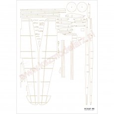 Westland Lysander Mk.IIIA - szkielet wycinany laserowo - Orlik 096