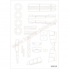 Westland Lysander Mk.IIIA - szkielet wycinany laserowo - Orlik 096