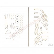 Westland Lysander Mk.IIIA - szkielet wycinany laserowo - Orlik 096