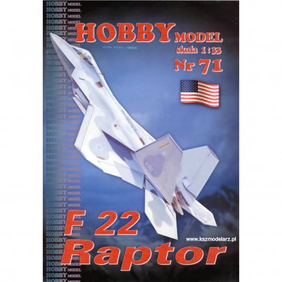 Samolot myśliwski F-22 "Raptor" - Hobby Model 71