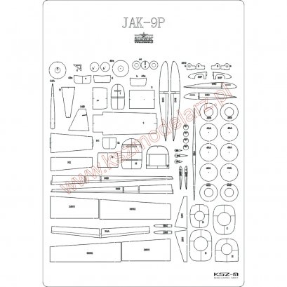 Jak-9P - Szkielet, detale z MPModel 68