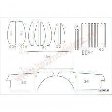 Elementy wycięte laserem do GAZ-14 Czajka - Orlik 154
