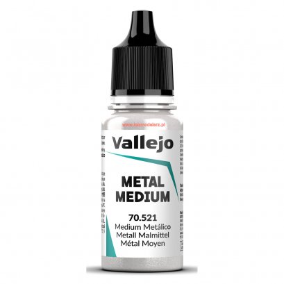 Vallejo 70521 Metal Medium dodatek metalizujący 18 ml
