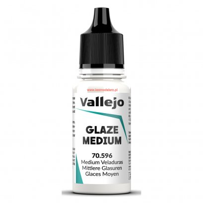 Vallejo 70596 Glaze Medium do półprzezroczystych warstw - 18 ml