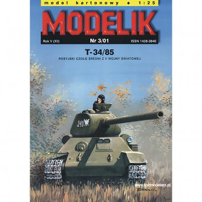 T-34/85 czołg średni - Modelik 3/01