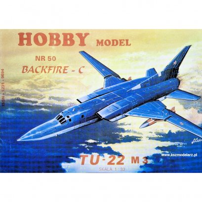 Samolot bombowy Tu-22 M3 Backfire-C - Hobby Model 50