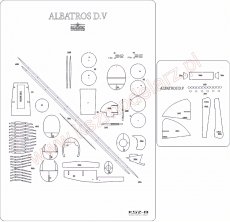 Albatros D.V - szkielet...