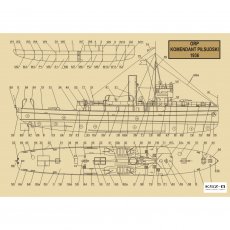ORP Piłsudski polska kanonierka - Modelik 1/23