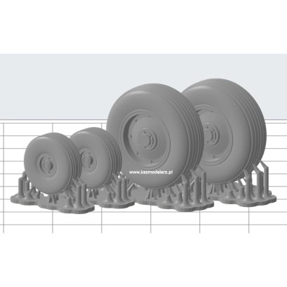 PZL W-3 Sokół - koła - MS Model