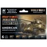 Vallejo 70203 WWII American Armour & Infantry - Zestaw 6 farb Model Color