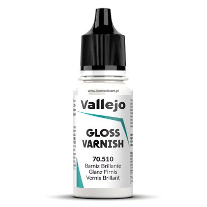Vallejo 70510 Gloss Varnish lakier akrylowy błyszczący 18 ml
