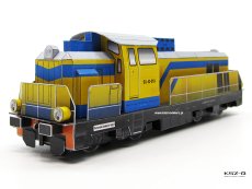 Lokomotywa SU42 518 "POLSAT" - Sklej Model 35