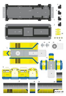 Lokomotywa SU42 518 "POLSAT" - Sklej Model 35