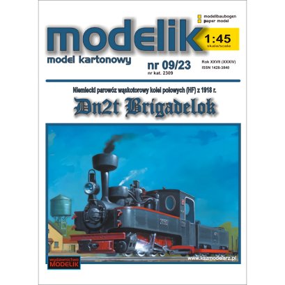Parowóz wąskotorowy Dn2t Brigadelok - Modelik 9/23