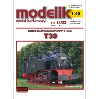 Parowóz wąskotorowy T39  - Modelik 14/23
