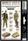 Vallejo 70208 WWII Desert British & German Armour & Infantry - Zestaw 6 farb Model Color
