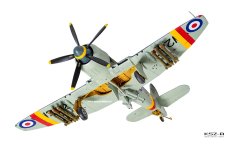 Sea Fury FB.11- samolot myśliwski - Airfix A06105A