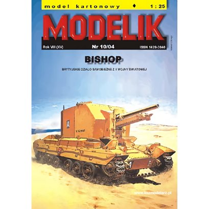 BISHOP brytyjskie działo samobieżne - Modelik 10/04