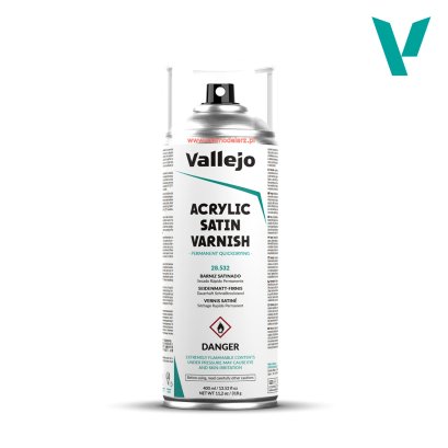 Vallejo 28532 Acrylic Satin Spray Varnish – 400 ml (lakier satynowy)