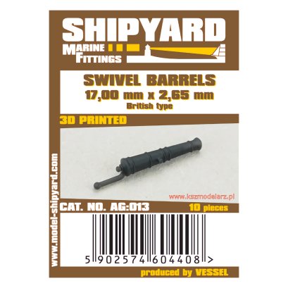 Lufy Falkonetów typ brytyjski 17 x 2,65 mm - Shipyard