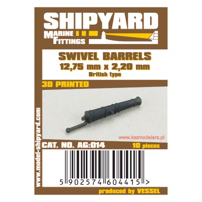 Lufy Falkonetów typ brytyjski 12,75 x 2,2 mm - Shipyard