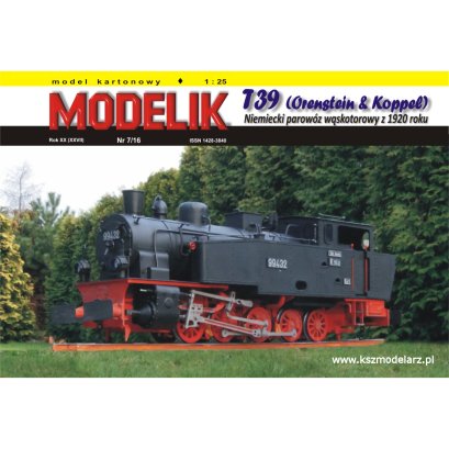 Parowóz T39 (Orenstein Koppel) - Modelik 7/16