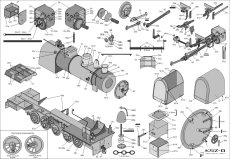 Parowóz T39 (Orenstein Koppel) - Modelik 7/16