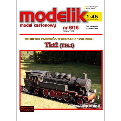TKt2 niemiecki parowóz-tendrzak - Modelik 6/16