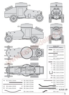 Samochód pancerny Fiat Terni Tripoli  - Sklej Model 9