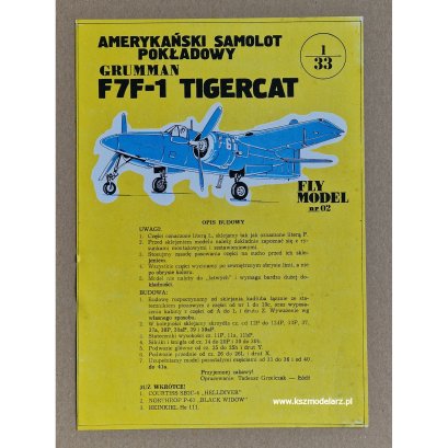 Samolot myśliwski F7F-1 Tigercat - Fly Model 02