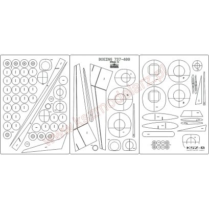 Boeing 737-400 - szkielet, detale - MPModel 54