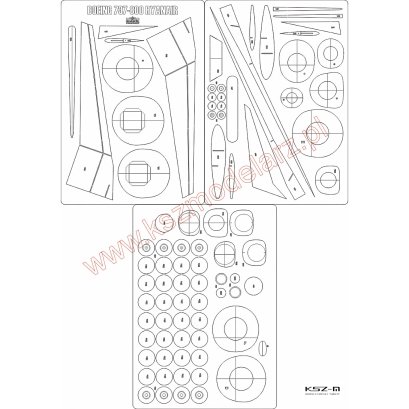 Boeing 737-800 Ryanair - szkielet, detale - MPModel 82
