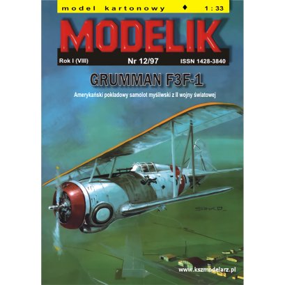 Grumman F3F-1 - samolot myśliwski - Modelik 12/97