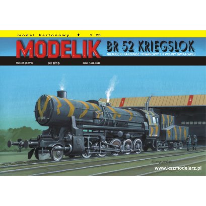 BR 52 Kriegslok parowóz niemiecki - Modelik 8/16