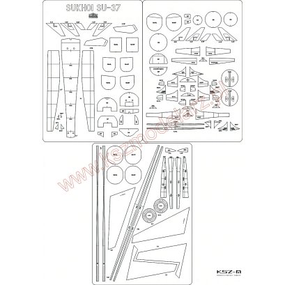Szkielet do samolotu Su-37 - Angraf 142
