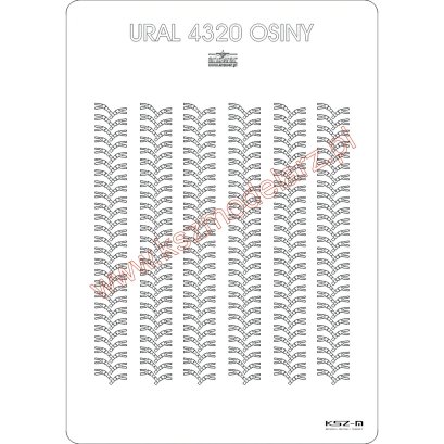 Ural 4320 Osiny - bieżniki wycinane laserowo - Angraf 221