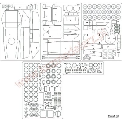 BWP-2 - szkielet, detale wycinane laserowo - Answer 5/19