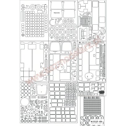 Autobus Jelcz 021 - szkielet, detale wycinane laserowo - Angraf 9/13